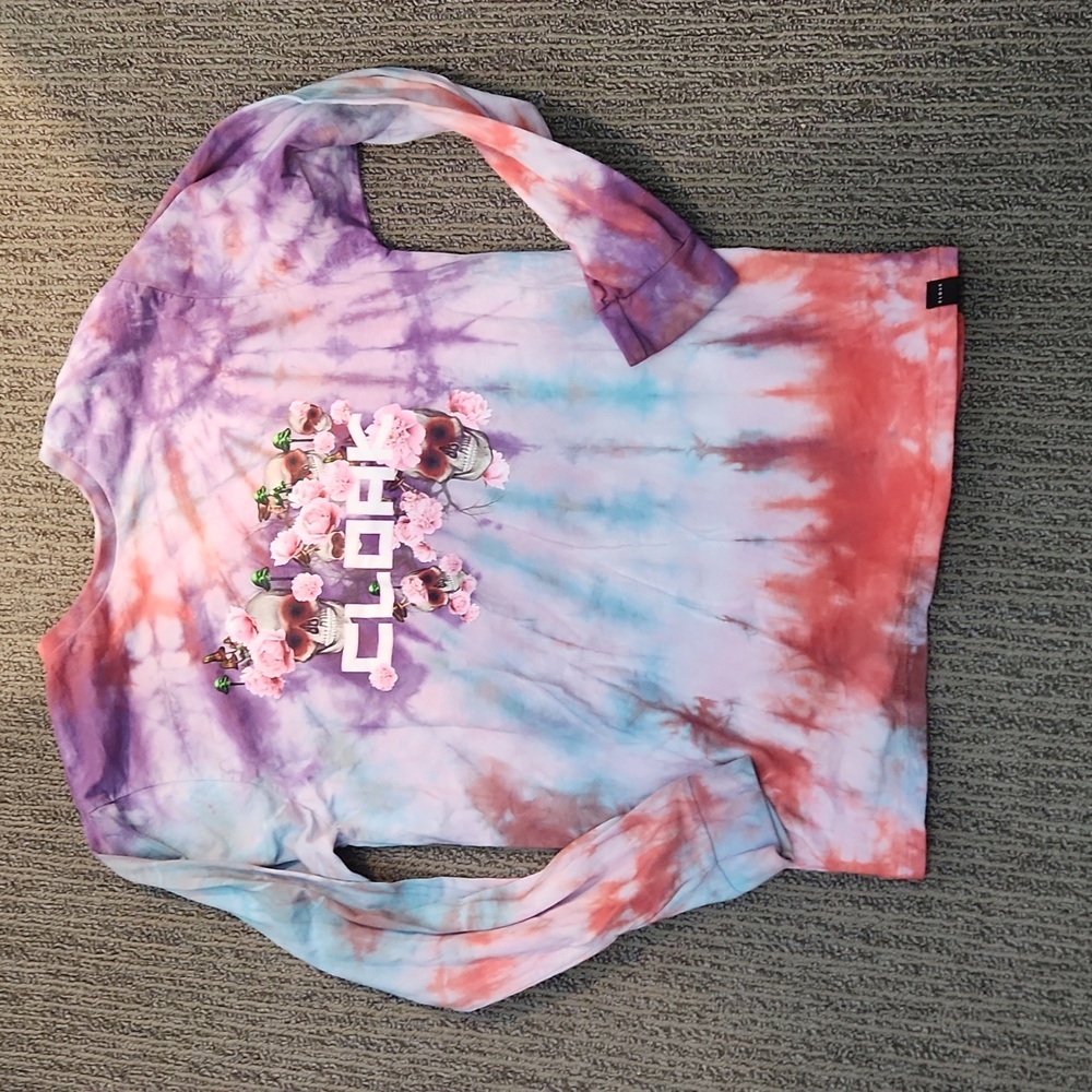 Cloak Hidden In Plain Sight Tye Dye Long Sleeve Shirt Size Medium Unisex